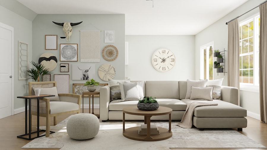 Bright modern home interior